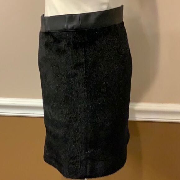 Sam Edelman faux black pony hair skirt 8 - Picture 9 of 11